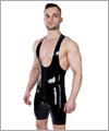 26007 Latex cycle suit, 3 way around zip