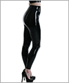 04006 RESTRICTED High waist ladies latex tights. black