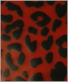 47604 Structured latex: leopard red