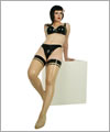 42064 Long stockings with classic seams
